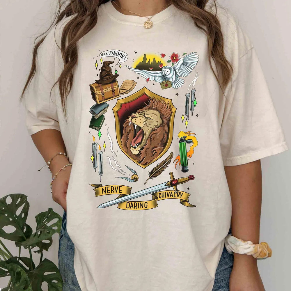 Gryffindor Collage Graphic Tee