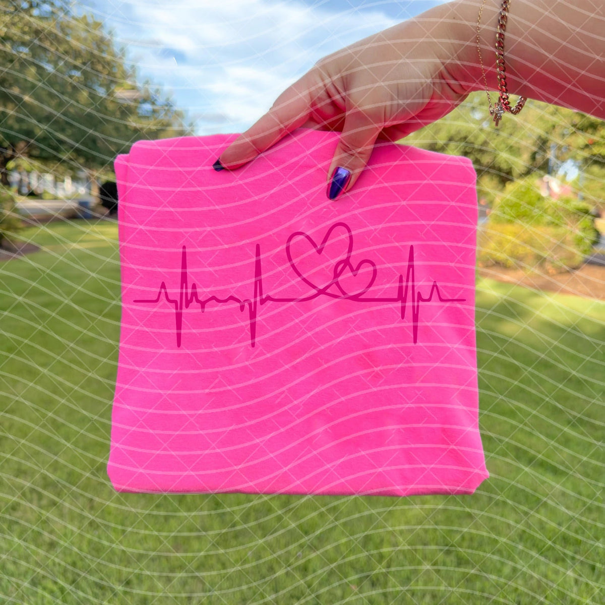 Heart Beat Graphic Tee product image 1