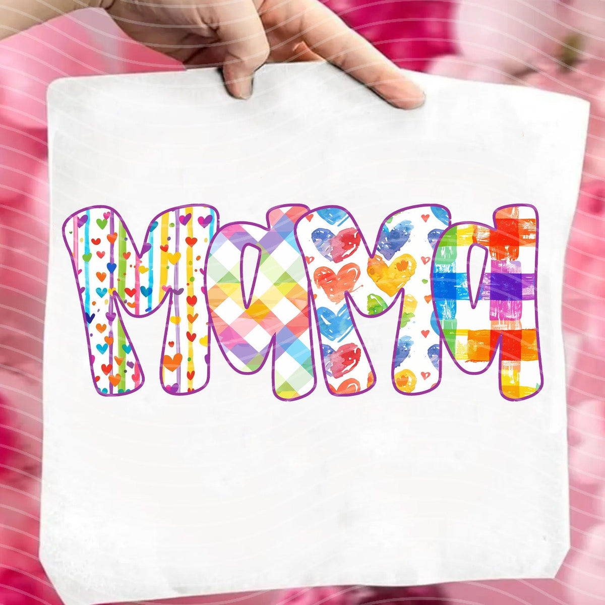 Mama Rainbow Name Graphic Tee product image 1