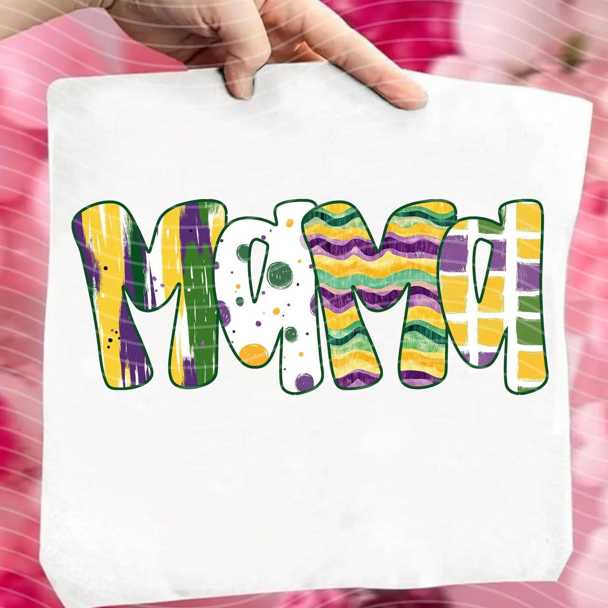 Mama Mardi Gras Name Graphic Tee product image 1