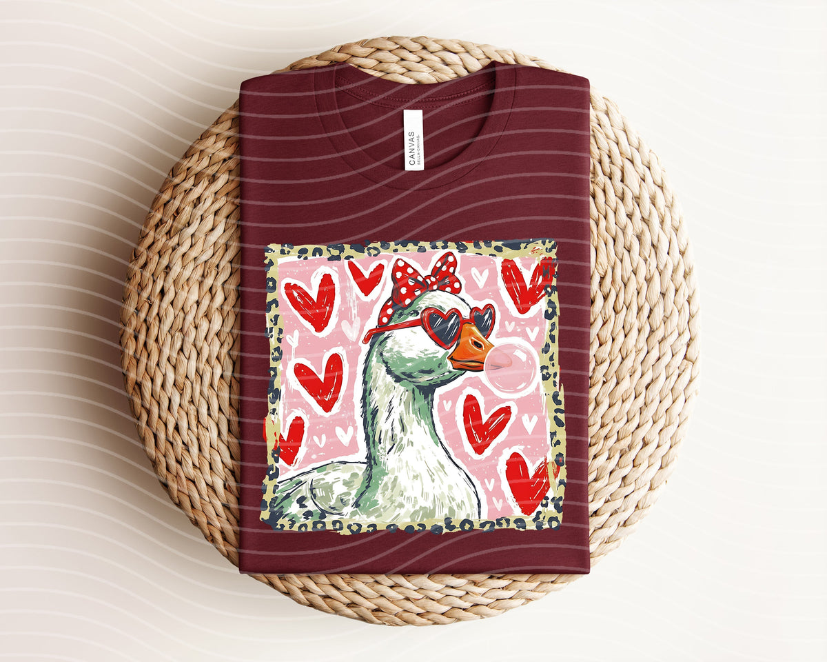 Leopard Love Goose Graphic Tee product image 1