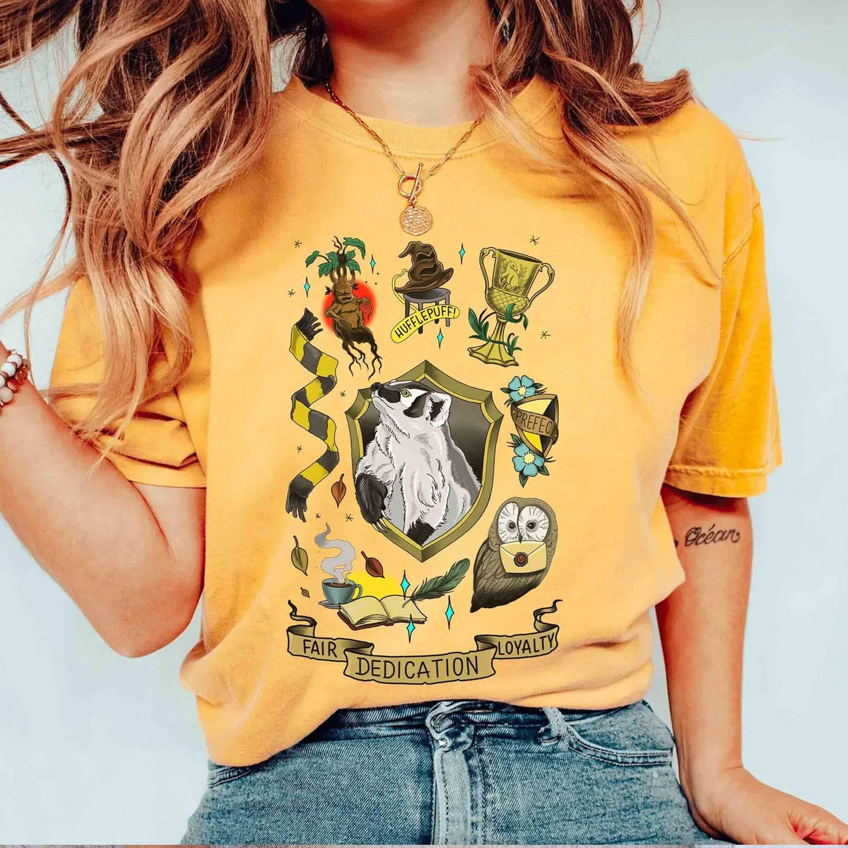 Hufflepuff Collage Graphic Tee product image 1