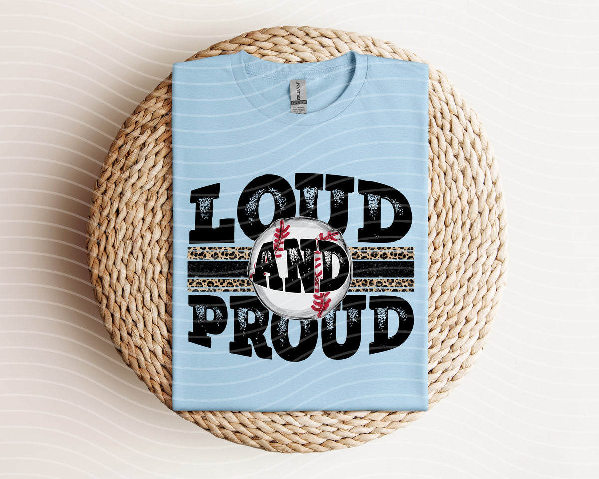 Loud and Proud Baseball Graphic Tee product image 1