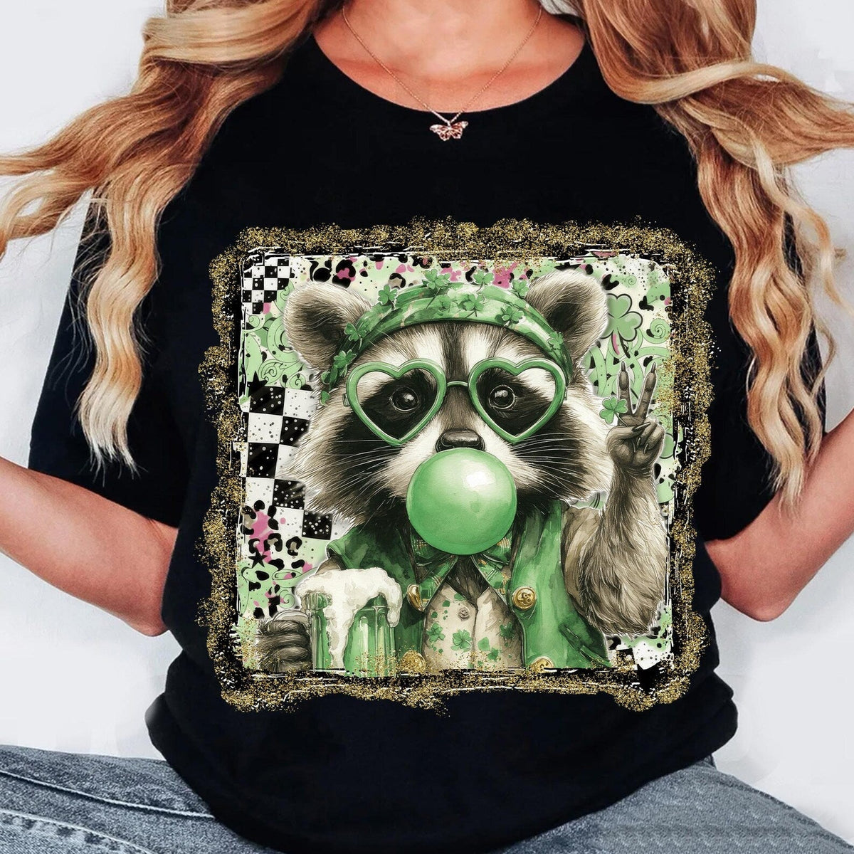 Lucky Raccoon Graphic Tee product image 1