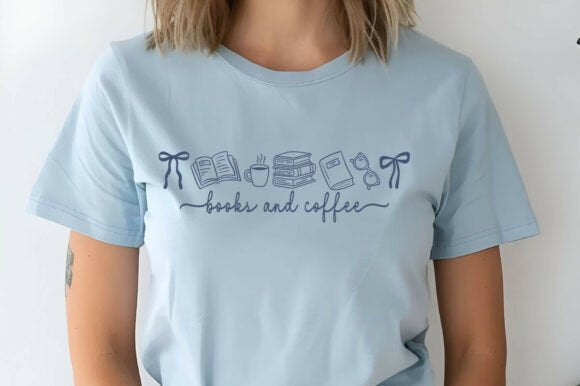Books and Coffee Graphic Tee product image 1