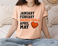 January February Basketball April May Graphic Tee product image 1