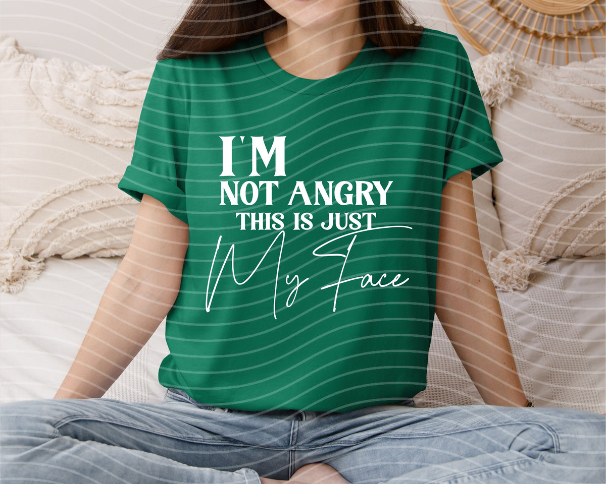 I'm Not Angry This is Just My Face Graphic Tee product image 1