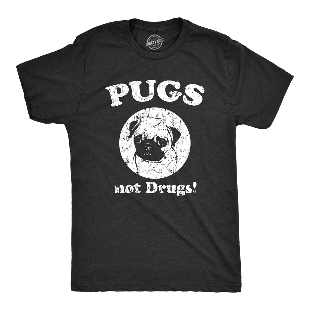 Pugs Not Drugs Men's T Shirt product image 4