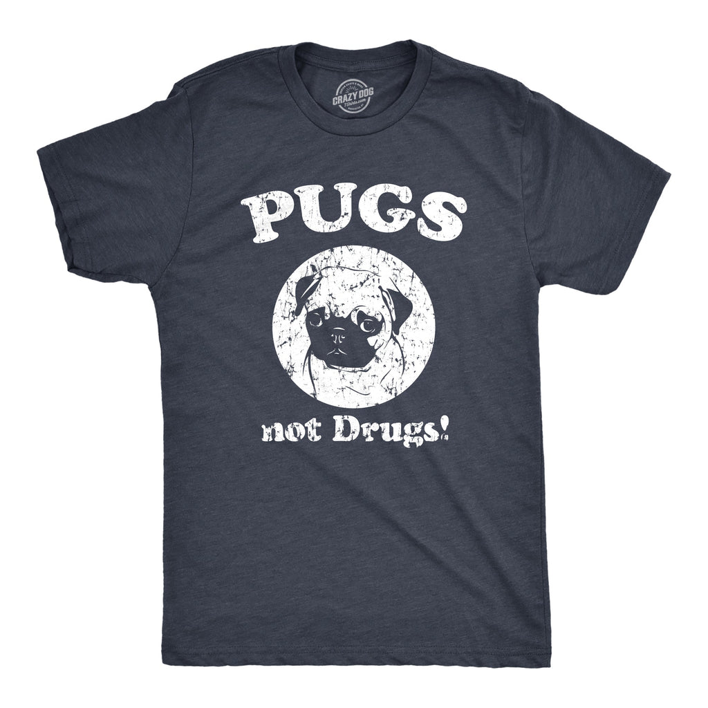Pugs Not Drugs Men's T Shirt product image 7