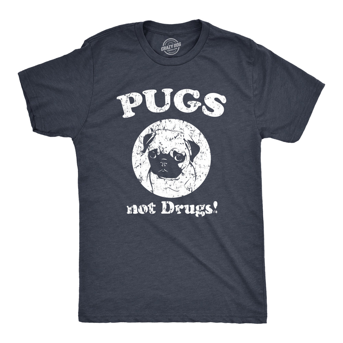 Pugs Not Drugs Men's T Shirt product image 7