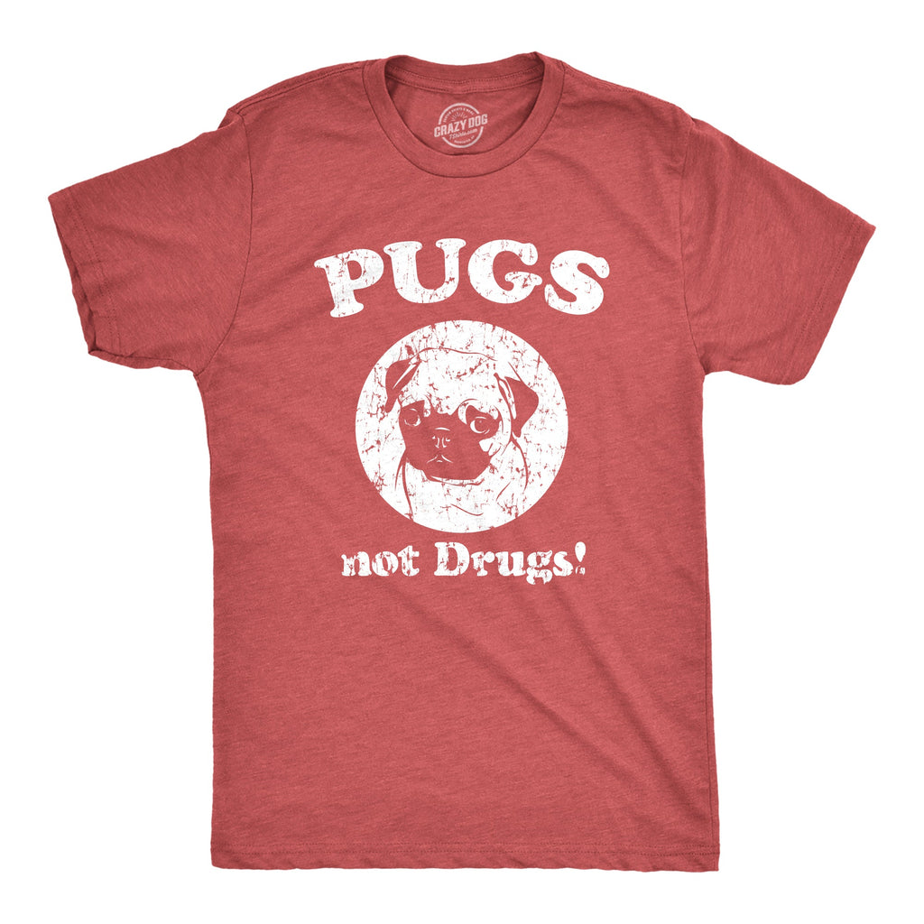 Pugs Not Drugs Men's T Shirt product image 5