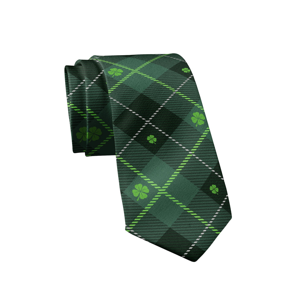 St. Patrick's Day Plaid Tie