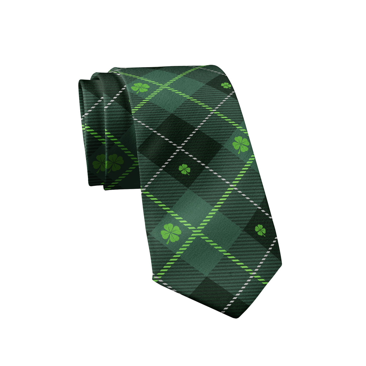 St. Patrick's Day Plaid Tie