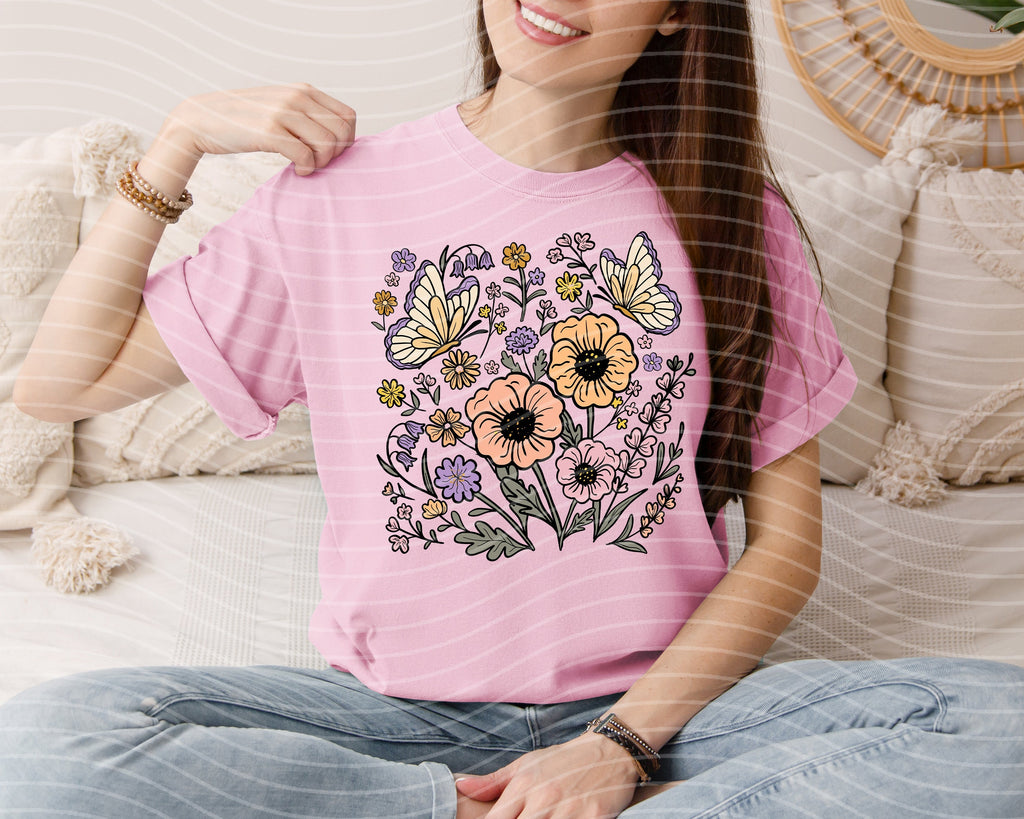 Spring Floral Graphic Tee product image 1