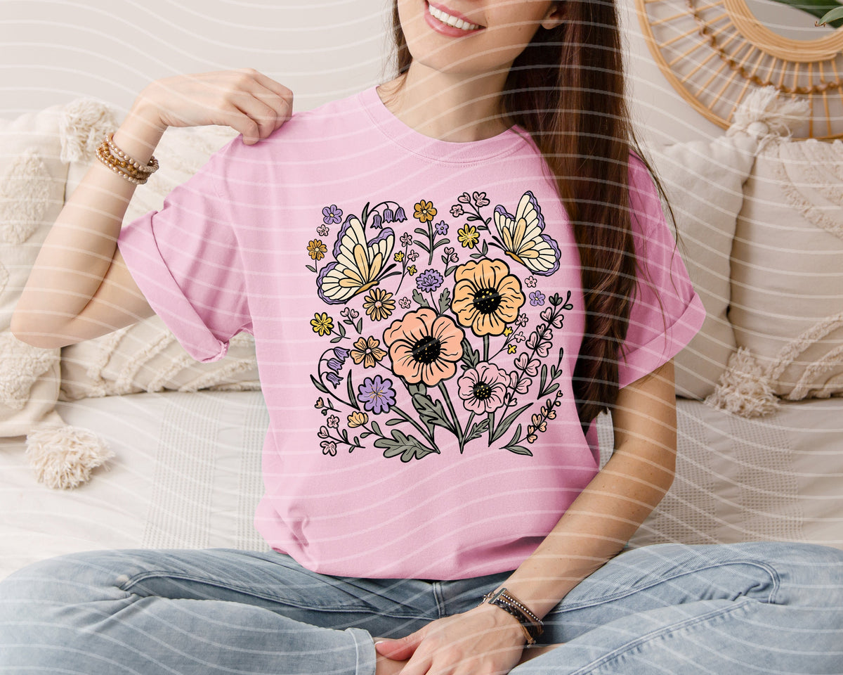 Spring Floral Graphic Tee product image 1