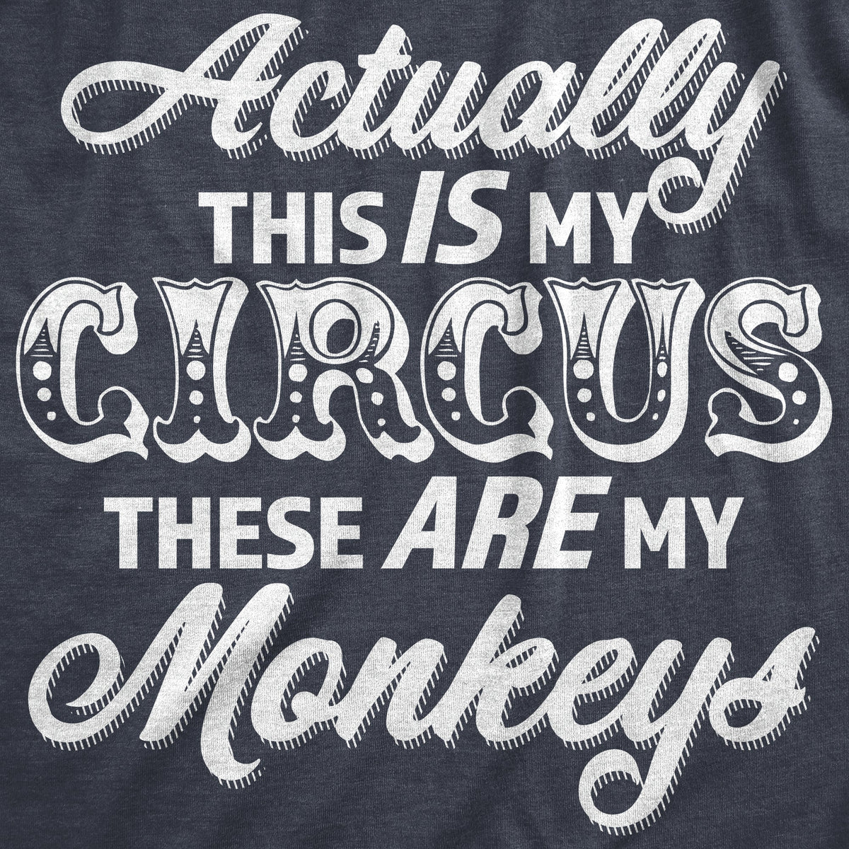 Actually This Is My Circus These Are My Monkeys Women's T product image 2