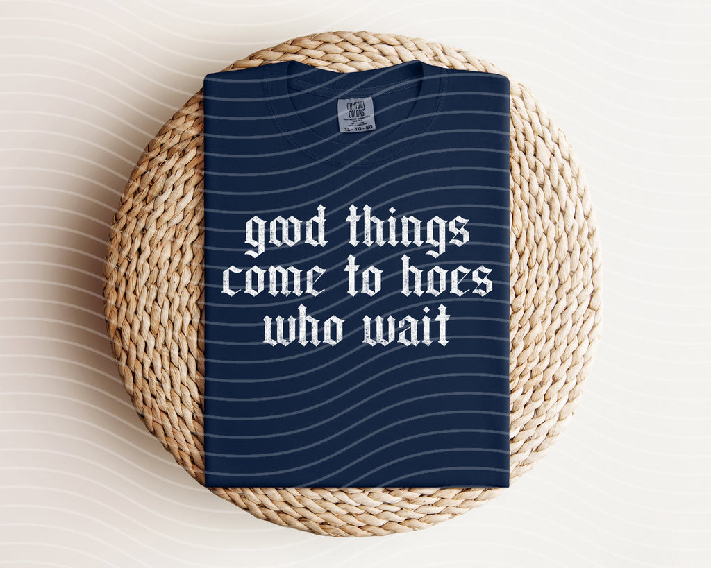 Good Things Come to Hoes Who Wait Graphic Tee product image 1