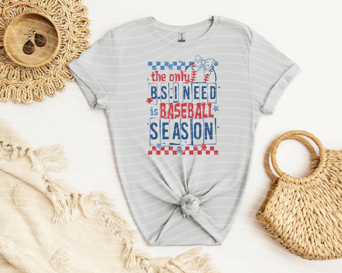 The Only BS I Need is Baseball Season Graphic Tee product image 2