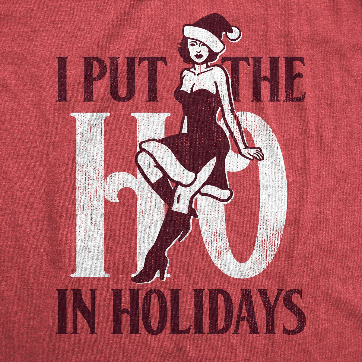 I Put The Ho In Holidays Men's T Shirt product image 2