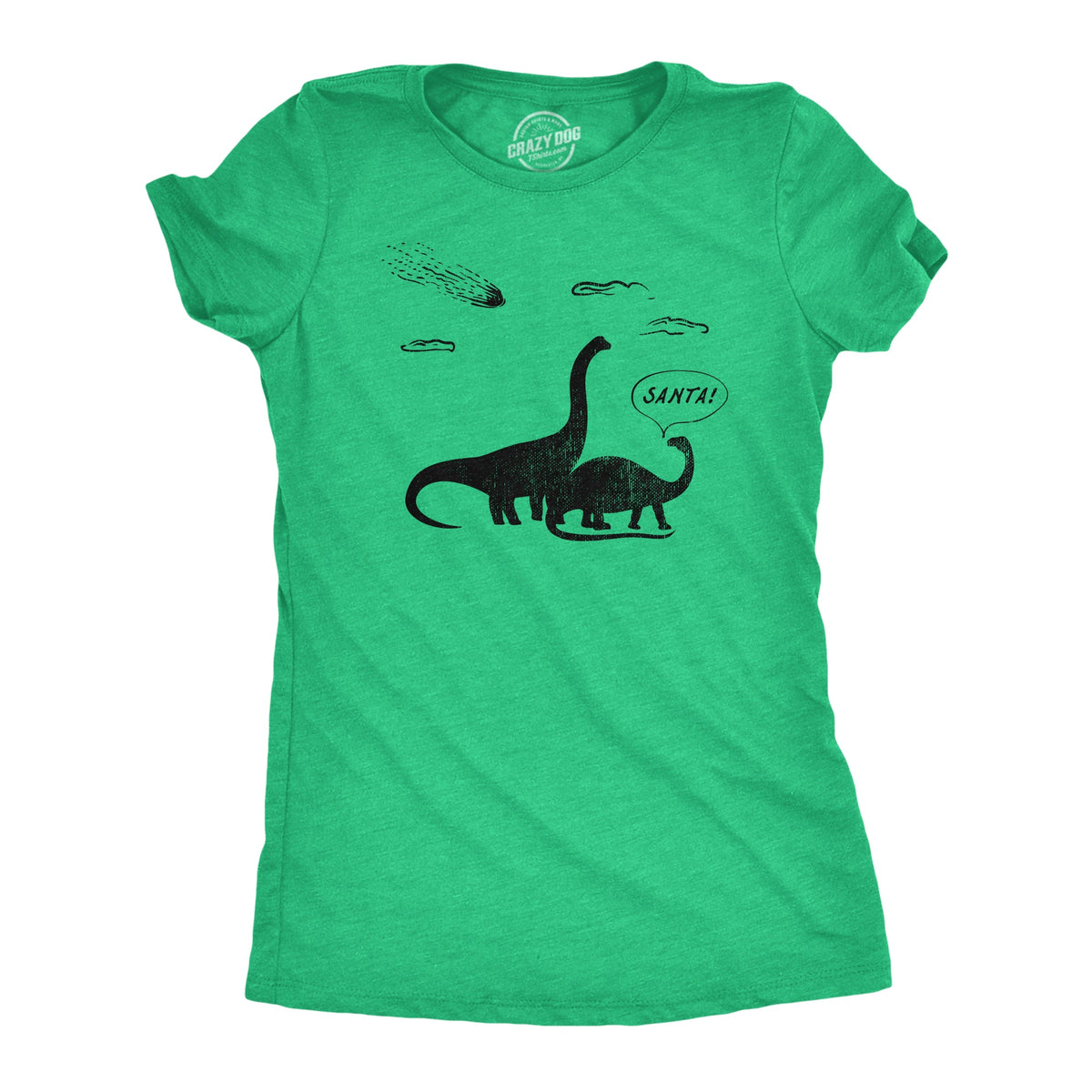 Santa Dinosaurs Women's T Shirt product image 1