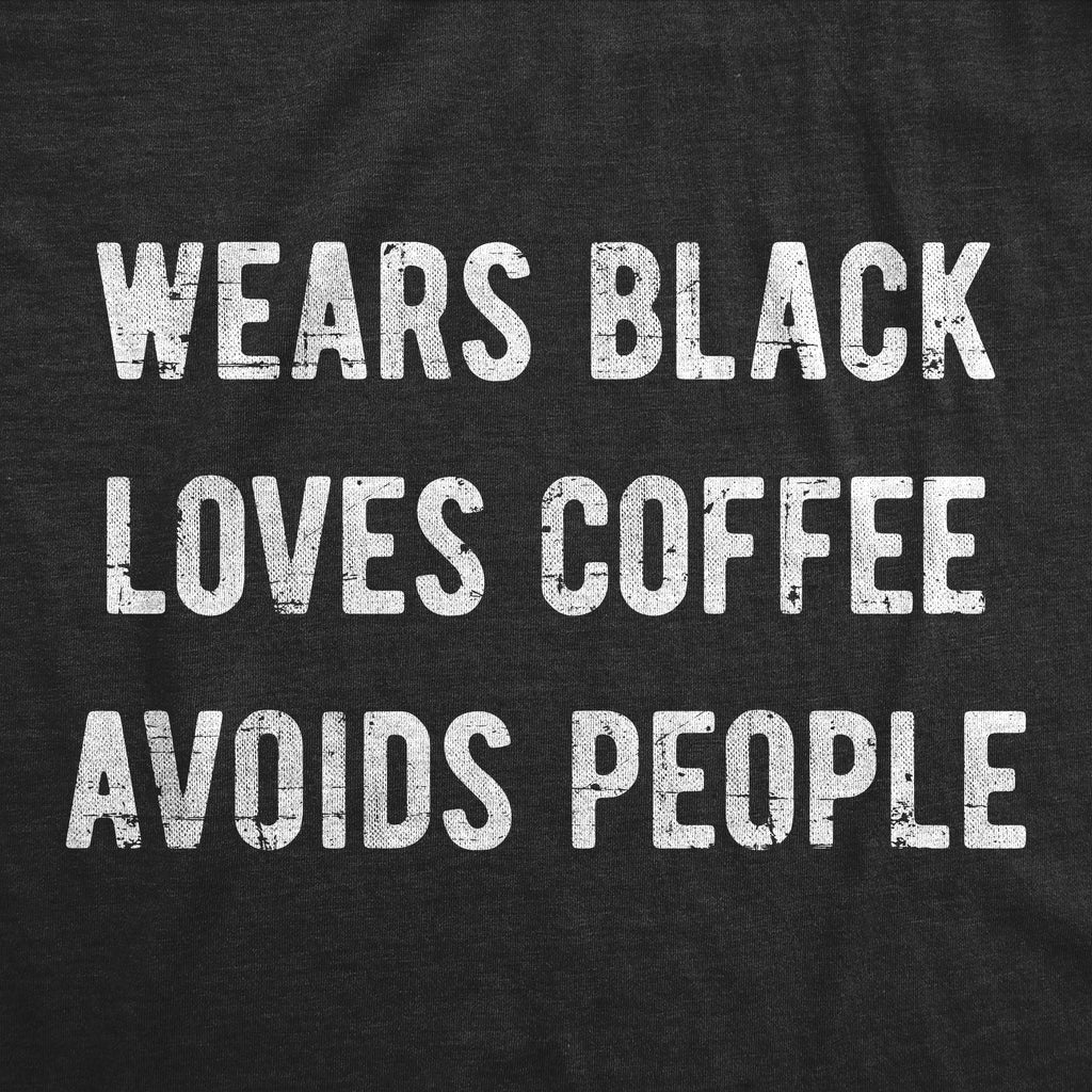 Wears Black Loves Coffee Women's T Shirt product image 2