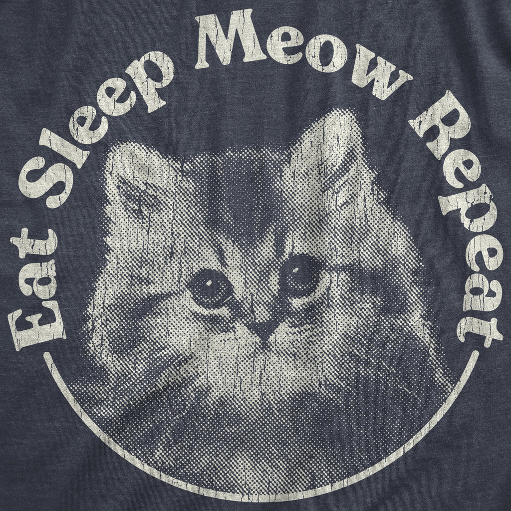 Eat Sleep Meow Repeat Men's T Shirt product image 2