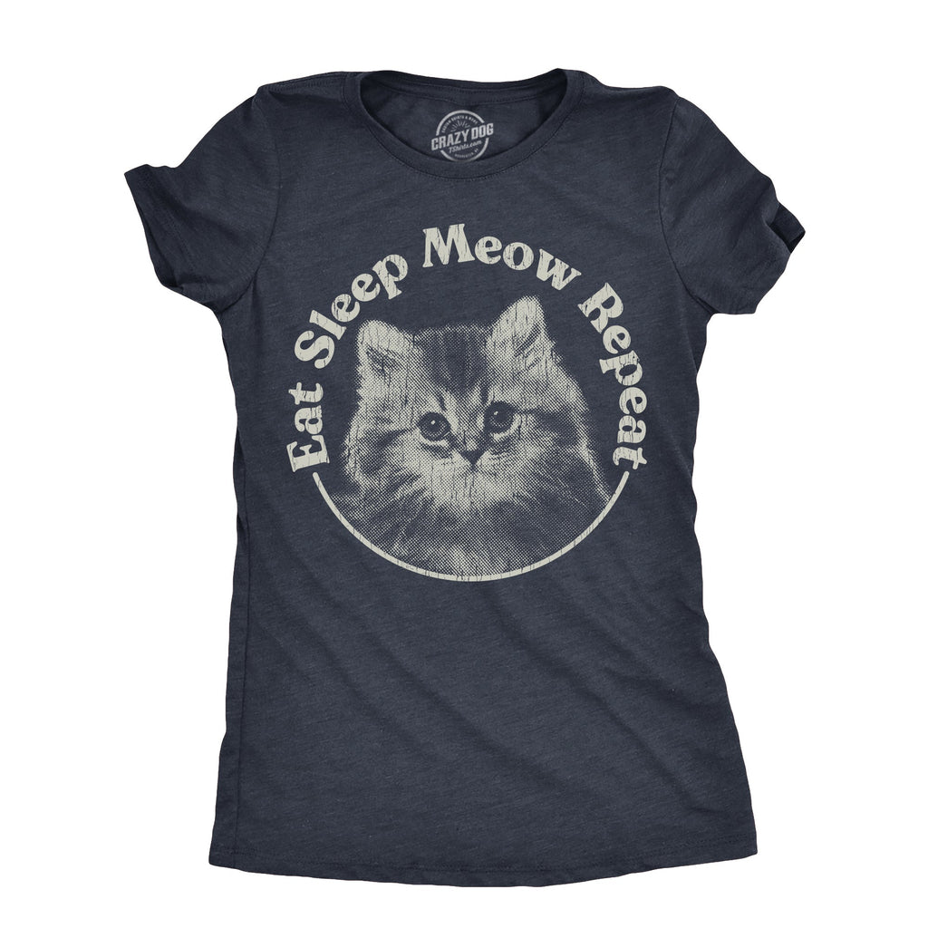 Eat Sleep Meow Repeat Women's T Shirt product image 1