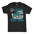 Go Outside Worst Case Sharks Kill You Men's T Shirt product image 1