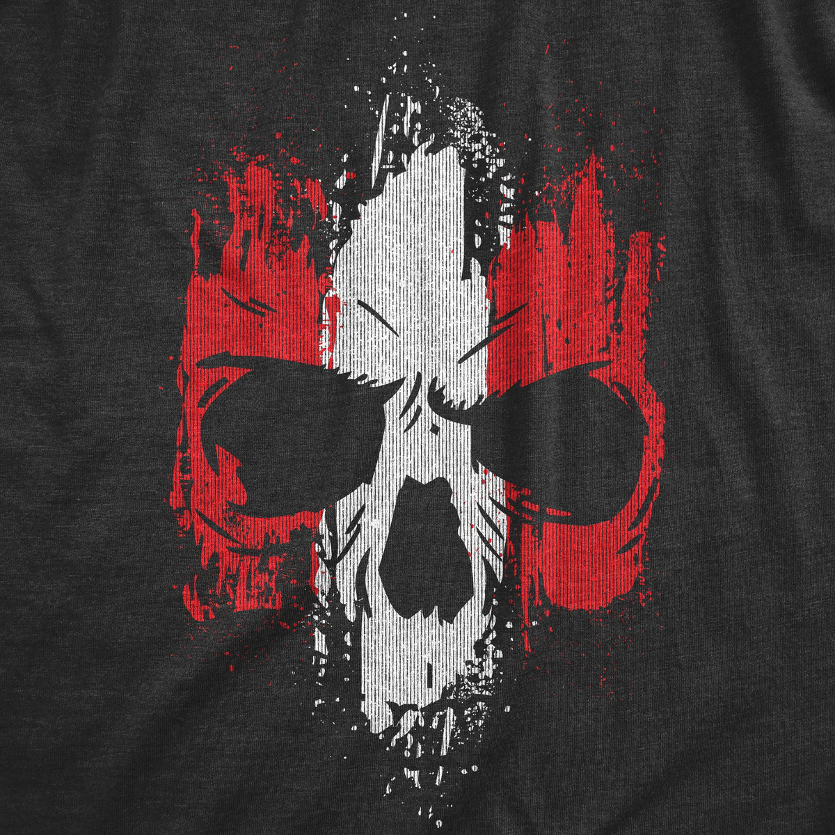 Grunge Striped Skull Men's T Shirt product image 3