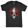 Grunge Striped Skull Men's T Shirt product image 1