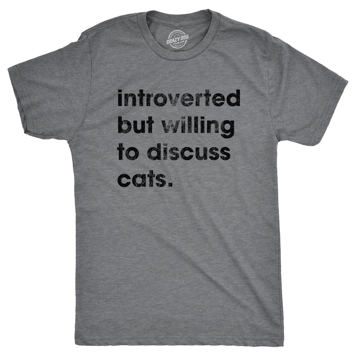 Introverted But Willing To Discuss Cats Men's T Shirt product image 1
