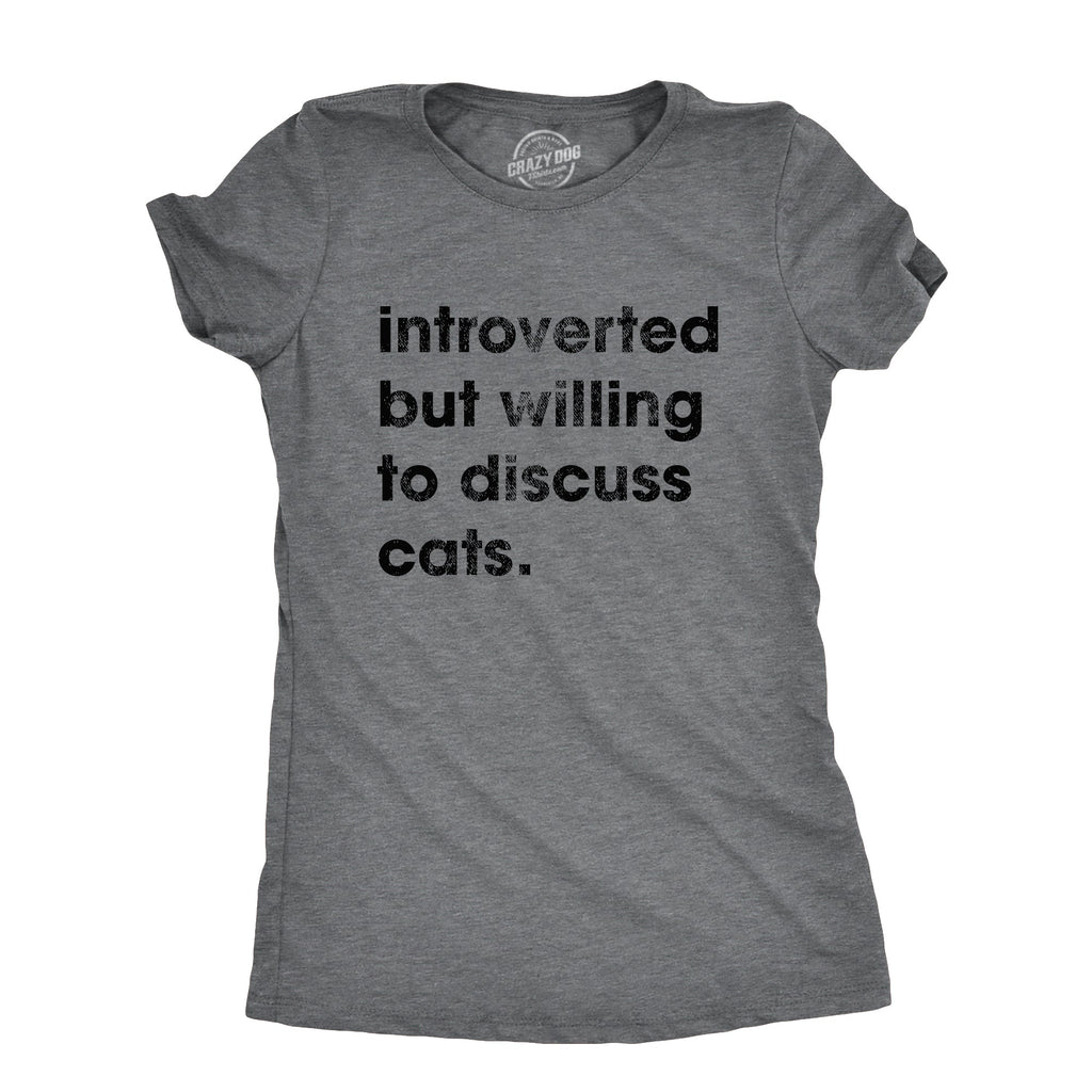 Introverted But Willing To Discuss Cats Women's T Shirt product image 1