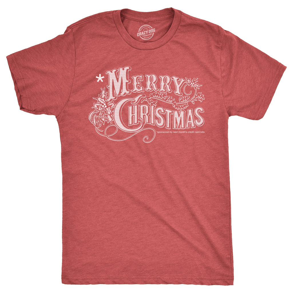 Merry Christmas Credit Card Men's T Shirt product image 1