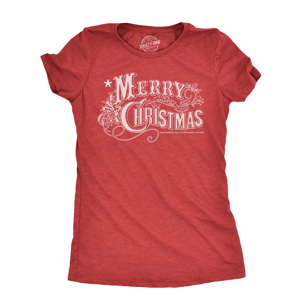 Merry Christmas Credit Card Women's T Shirt product image 1