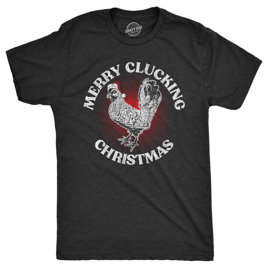 Merry Clucking Christmas Men's T Shirt product image 1