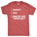 Naughty Nice Innocent Until Proven Guilty Men's T Shirt product image 1