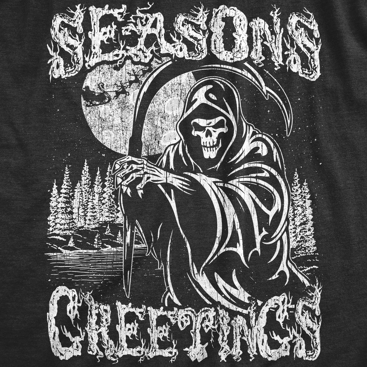 Seasons Greetings Reaper Men's T Shirt product image 3