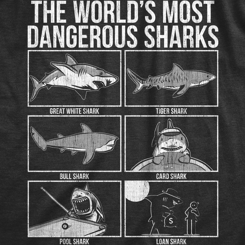 The Worlds Most Dangerous Sharks Men's T Shirt product image 3