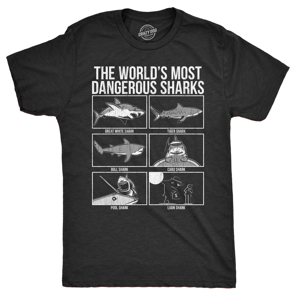 The Worlds Most Dangerous Sharks Men's T Shirt product image 1