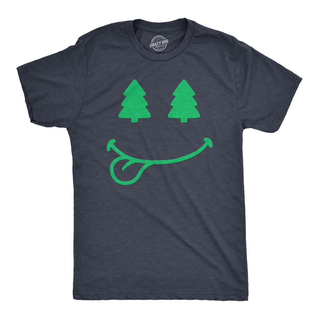Christmas Tree Eyes Smile Men's T Shirt product image 1