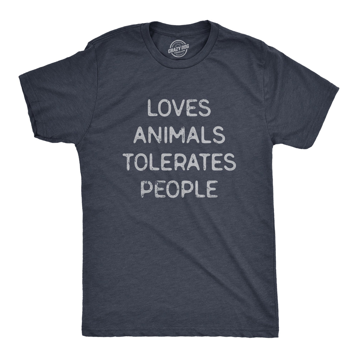 Loves Animals Tolerates People Men's T Shirt product image 1