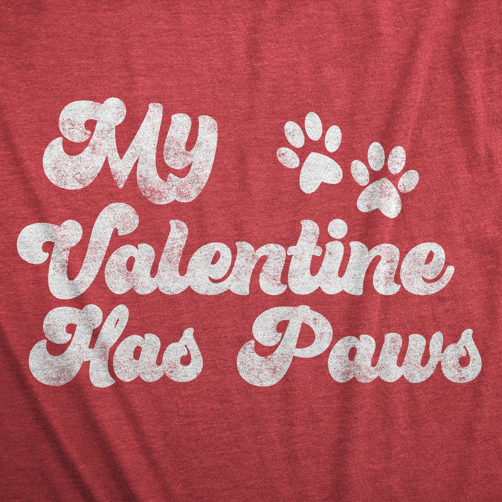 My Favorite Valentine Has Paws Men's T Shirt product image 3