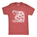 Pizza Is My Valentine Men's T Shirt product image 1