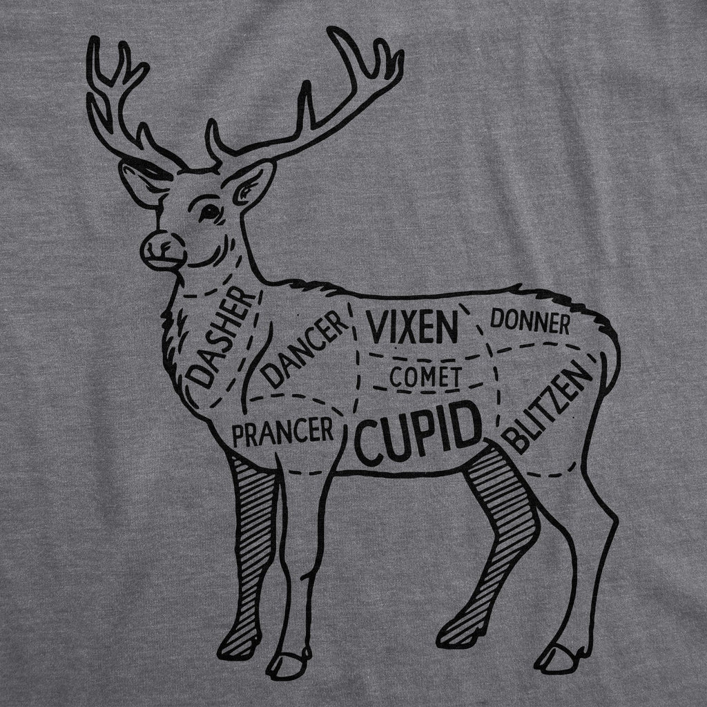 Reindeer Meat Cuts Men's T Shirt product image 2