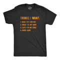 Things I Want Guns Men's T Shirt product image 1