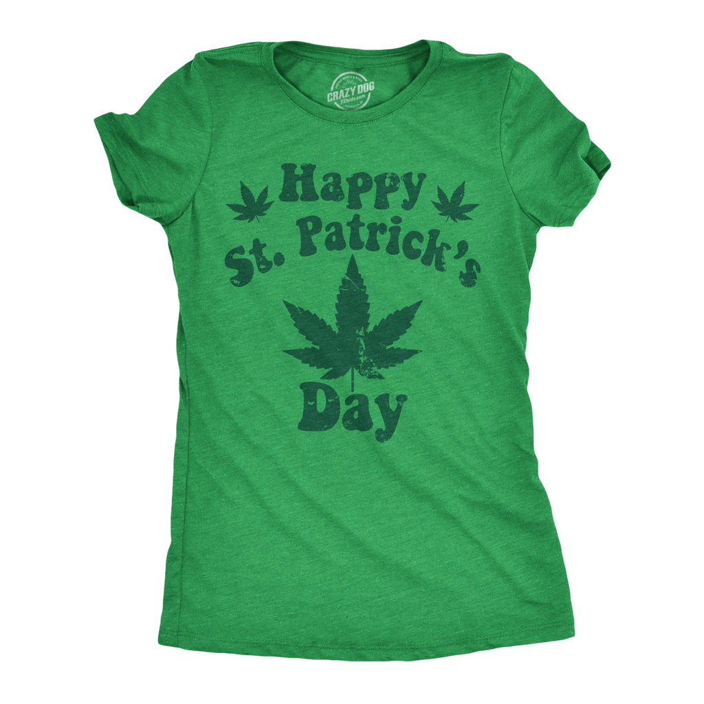 Happy Saint Patricks Day Weed Women's T Shirt product image 1