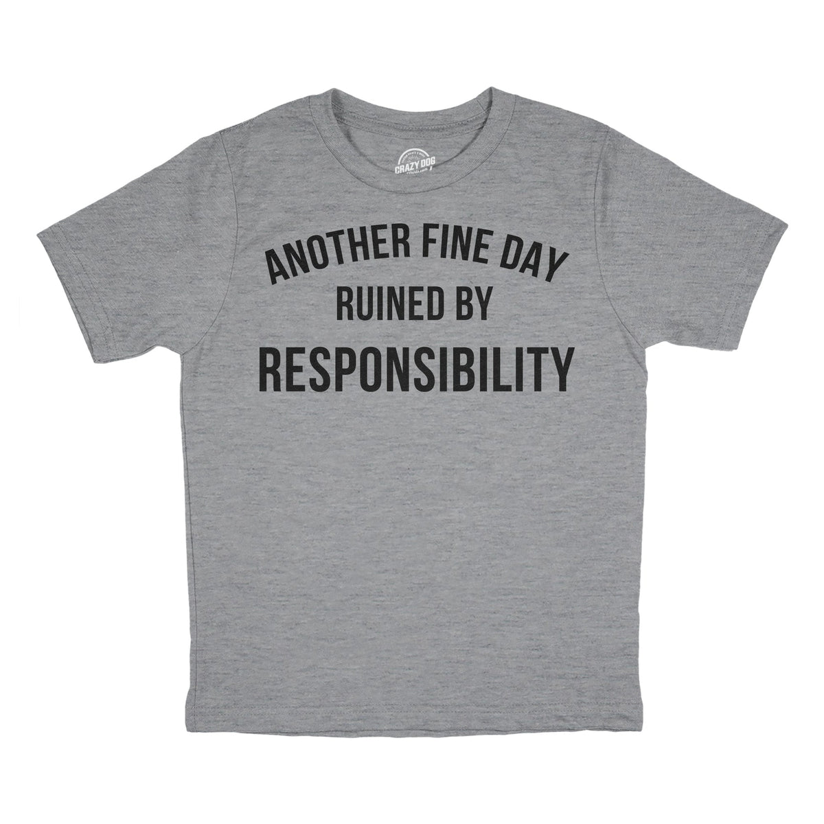 Another Fine Day Ruined By Responsibility Youth T Shirt product image 1