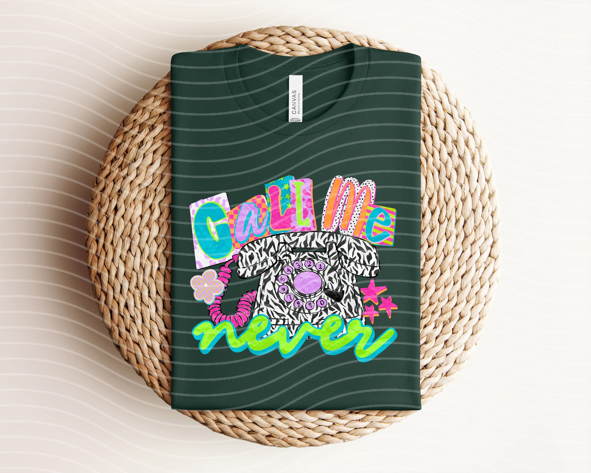 Call Me Never Graphic Tee product image 1