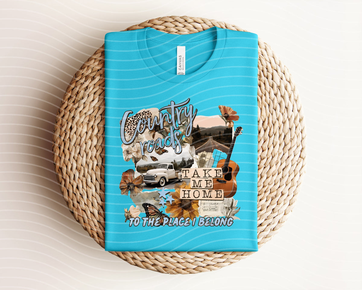 Country Roads Take Me Home Graphic Tee product image 1