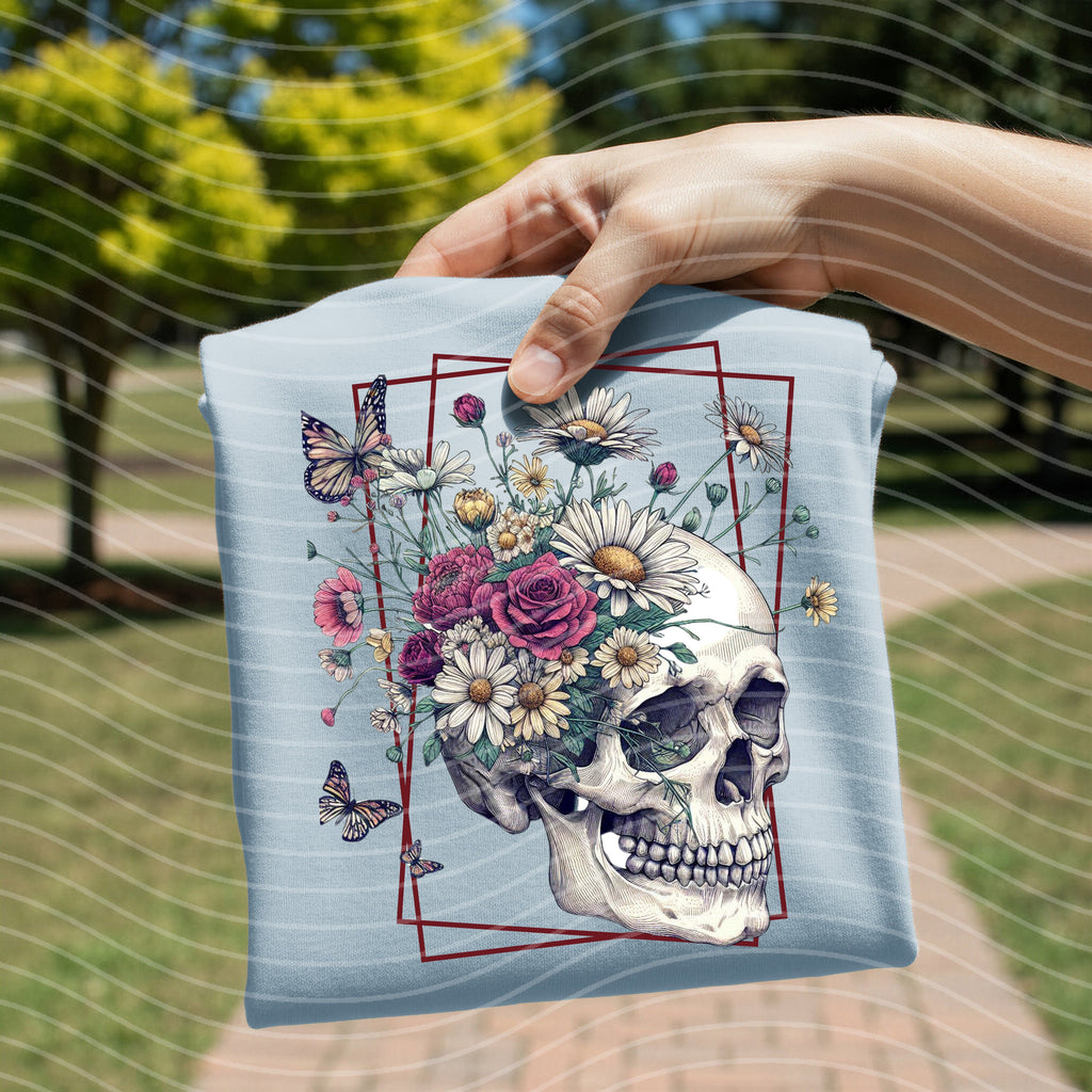 Floral Skull Graphic Tee product image 1